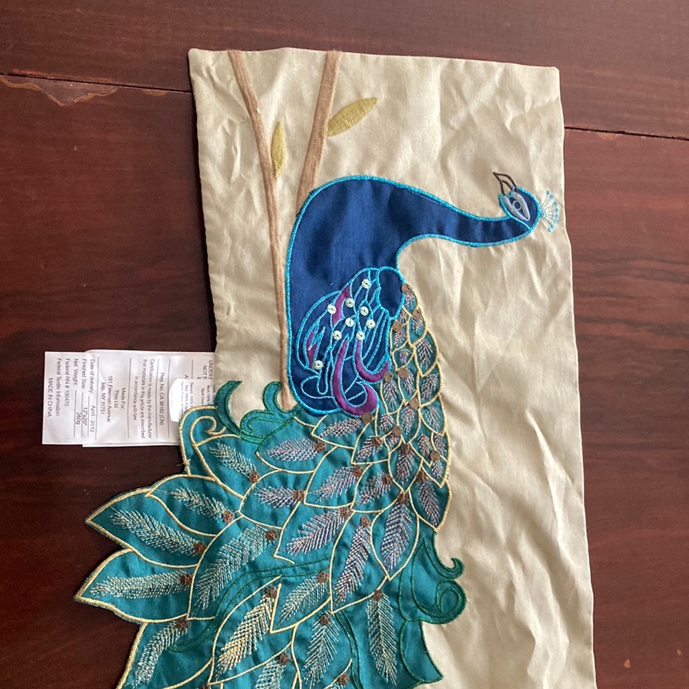 Peacock pillow case